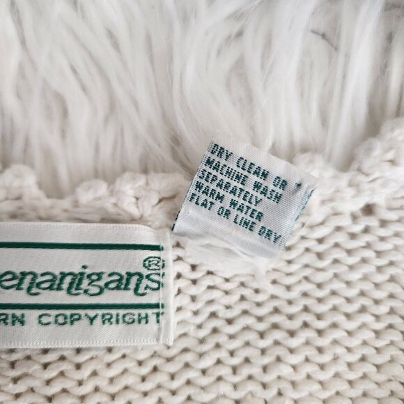 Vintage Shenanigans Women's M Hand Knit Sweater Floral Tunic Grandmacore Cottage - Picture 6 of 14